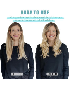 Rizadores de Cabello Sin Calor Ailsa - Set de 6 Piezas Azul 2