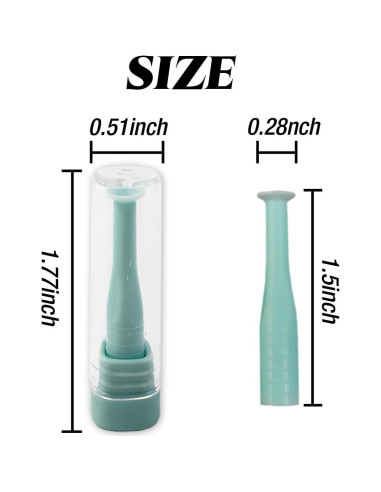15 Removedores de Lentes de Contacto ROYHOO Silicona Verde
