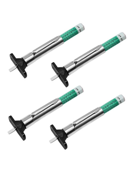 Juego de 4 medidores de profundidad de neumáticos ZUDKSUY - Codificados por colores