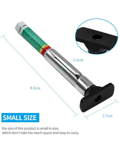 Juego de 4 medidores de profundidad de neumáticos ZUDKSUY - Codificados por colores