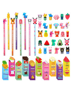 Juego de 128 Piezas de Lápices y Marcadores Aromáticos Outus