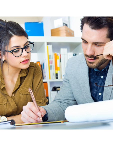 Set de 12 Bolígrafos Estilógrafos Tivcck Oro Rosa 1.0 mm Set de 12 Bolígrafos Estilógrafos Tivcck Oro Rosa 1.0 mm