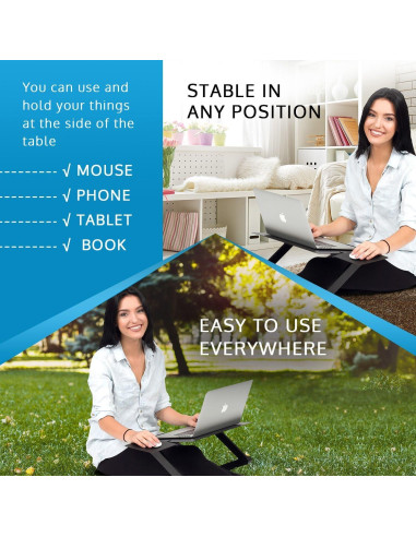 Escritorio Portátil Ajustable de Aluminio Oficina Ejecutiva