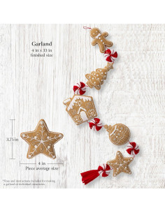 Kit de Guirnalda de Fieltro Bucilla Golosinas de Jengibre 2