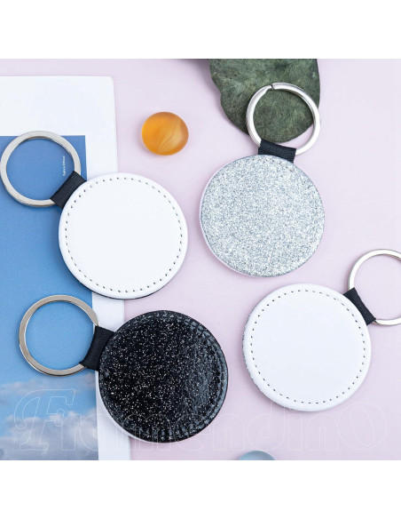 16 Llavero de Cuero para Sublimación Framendino 5.08 cm