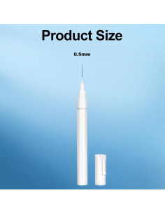 Marcadores de Retoque FULIBAO 2Pcs 0.5mm Extra Fino Blanco 2