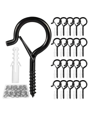 Ganchos Q para Colgar Luces Cyrico - Paquete de 20 Unidades