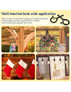 Ganchos Q para Colgar Luces Cyrico - Paquete de 20 Unidades 2