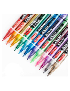 Marcadores de Pintura Brillante ZEYAR 12 Colores Punta Fina