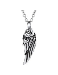 Collar de Urna de Cremación YQSLIN Alas de Ángel para Mujeres