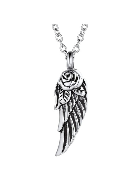 Collar de Urna de Cremación YQSLIN Alas de Ángel para Mujeres