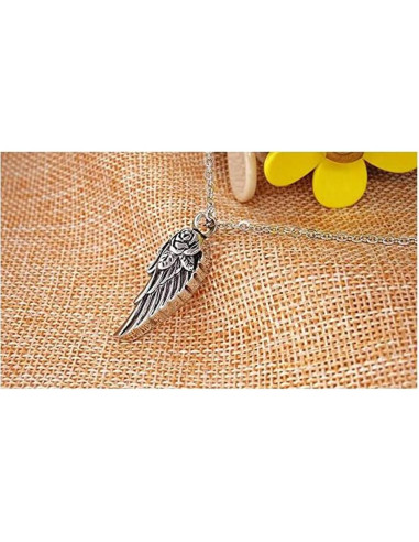 Collar de Urna de Cremación YQSLIN Alas de Ángel para Mujeres