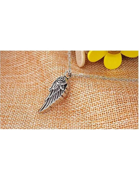 Collar de Urna de Cremación YQSLIN Alas de Ángel para Mujeres