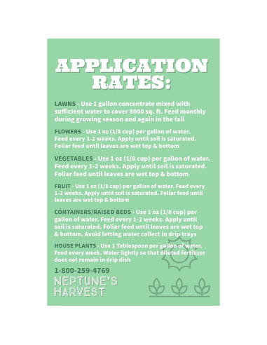 Fertilizante de Algas Marinas Neptune 0-0-1 18.93L