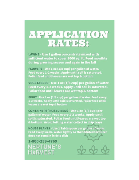 Fertilizante de Algas Marinas Neptune 0-0-1 18.93L