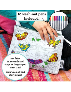 Bolsa Cruzada para Colorear eatsleepdoodle Mariposa con Marcadores 2