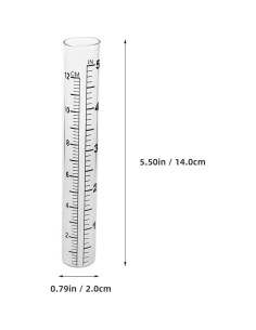 Medidor de Lluvia Garneck 2 Piezas 12 cm Vidrio Duradero 2