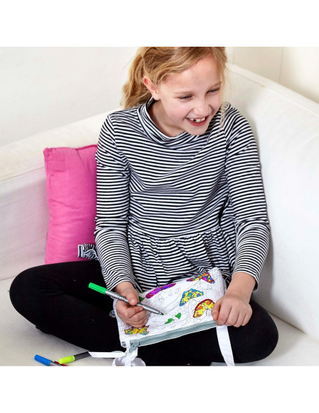 Bolsa Cruzada para Colorear eatsleepdoodle Mariposa con Marcadores