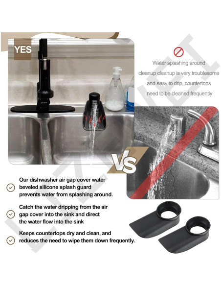 Cubierta de aire para lavavajillas LIZEWEI 2 piezas silicona