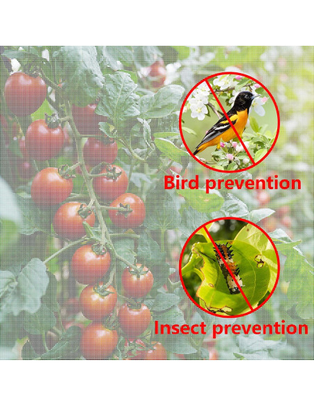 Malla de Barrera para Insectos Alpurple 6.1x3.0m Jardín