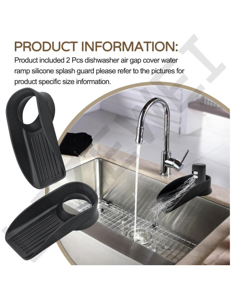 Cubierta de aire para lavavajillas LIZEWEI 2 piezas silicona