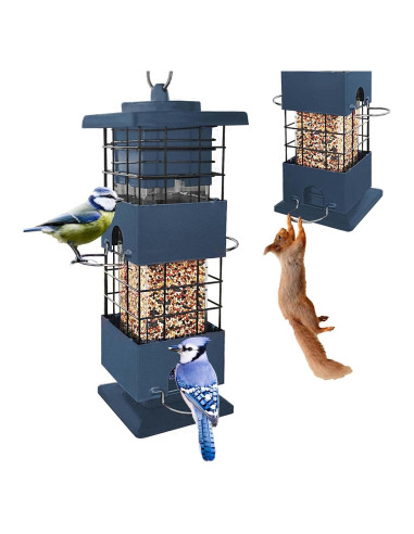 Comedero para Aves YLTIMER 1.36 kg A Prueba de Ardillas Azul