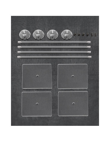 Soporte de Globo Acrílico Transparente TEKXYZ 40cm - Juego de 4