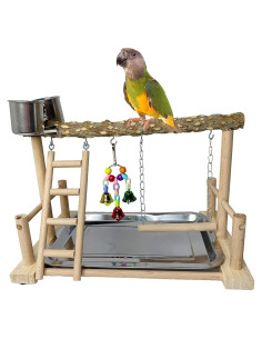 Perchero para Aves de Madera Kathson 37.5x24x23.5cm