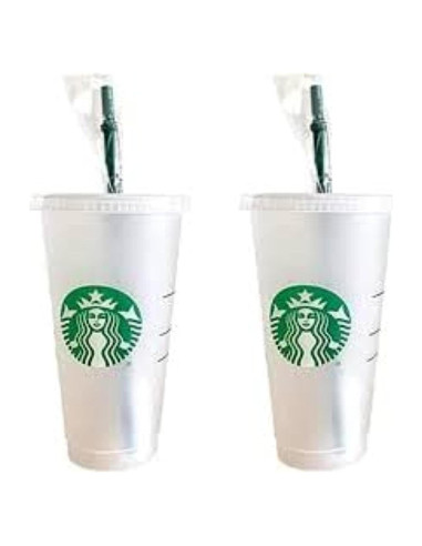 Paquete de 2 Vasos Fríos Reutilizables Starbucks 24 oz