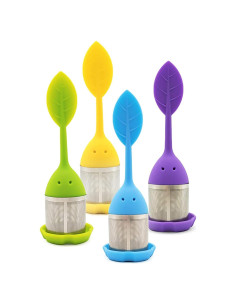 Infusores de Té HQSLsund de Silicona - Paquete de 4 Colores