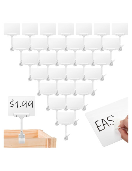 Soporte de Clip para Carteles de Pizarra DoubleFill - 30 Unidades