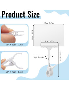 Soporte de Clip para Carteles de Pizarra DoubleFill - 30 Unidades 2