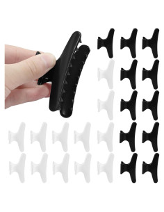 Paquete de 24 Clips de Cabello Coufce - Negro y Blanco