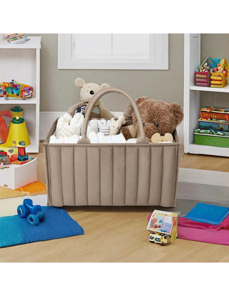 Organizador de Pañales Caddy Baby - Marrón - 25.4x38.1x17.8 cm Organizador de Pañales Caddy Baby - Marrón - 25.4x38.1x17.8 cm