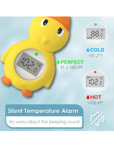 Termómetro de baño CHAMIUU pato flotante para bebés 2