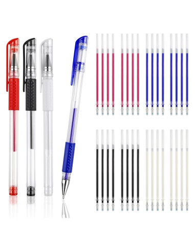 4 Bolígrafos Borrables por Calor COIDEA con 32 Recargas