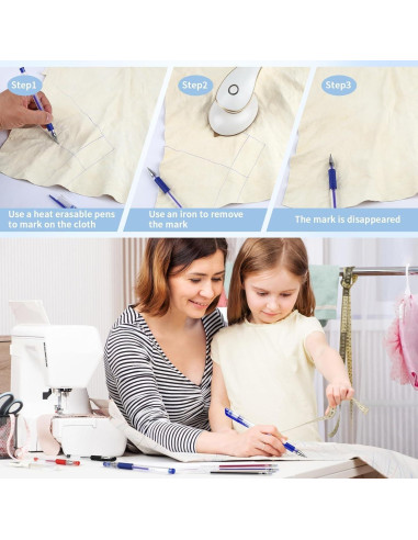 4 Bolígrafos Borrables por Calor COIDEA con 32 Recargas