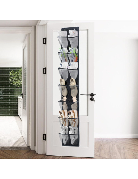 Organizador de Zapatos Sobre la Puerta PVWSG 14 Bolsillos Malla
