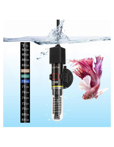 Calentador de Acuario DaToo MINI 25W para 3.8 a 22.7L