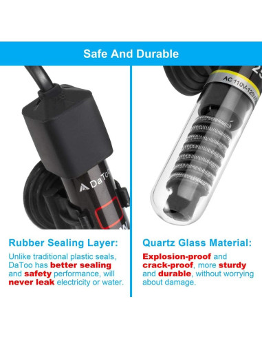 Calentador de Acuario DaToo MINI 25W para 3.8 a 22.7L