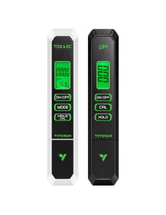 Combo Medidor de pH y TDS VIVOSUN, Alta Precisión, 3 en 1