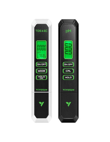 Combo Medidor de pH y TDS VIVOSUN, Alta Precisión, 3 en 1