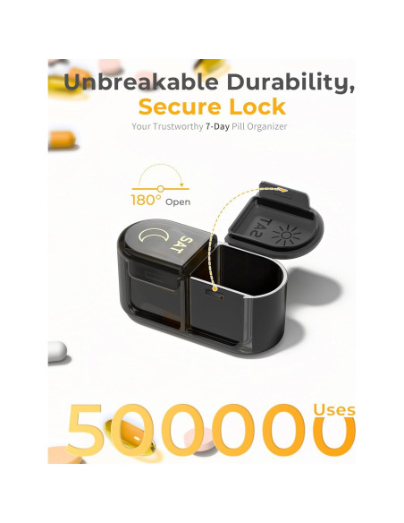 Organizador de Pastillas Semanal AM PM Pillex 7 Días 20.9x7.8cm Organizador de Pastillas Semanal AM PM Pillex 7 Días 20.9x7.8cm