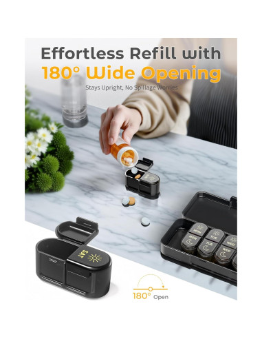 Organizador de Pastillas Semanal AM PM Pillex 7 Días 20.9x7.8cm