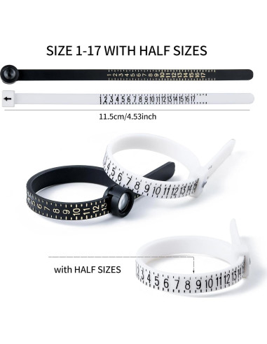 Kit de Herramientas para Medir Tallas de Anillo Bflaae 27 PZS