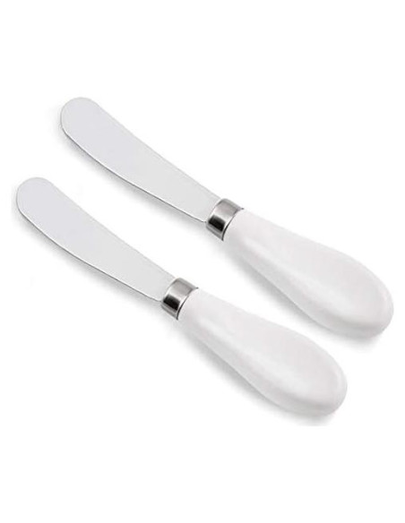 Juego de 2 cuchillos para mantequilla ONTUBE, acero inoxidable 15 cm