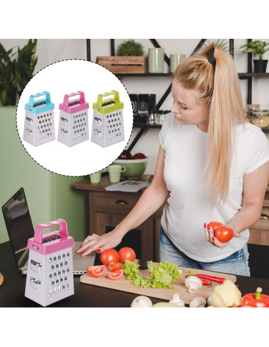 Mini Rallador de Queso ElevateTech 3 Piezas Acero Inoxidable