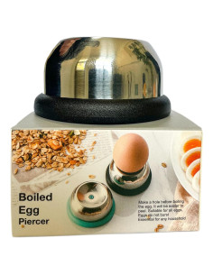 Perforador de Huevos Genérico de Acero Inoxidable - Negro