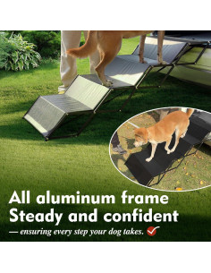 Rampa para Perros Marudina Extra Ancha 60 cm 4 Pasos Plegable 2