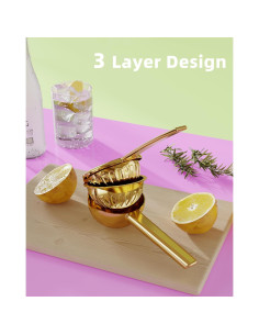 Exprimidor de Limón WZKALY de Acero Inoxidable 9" Manual 2